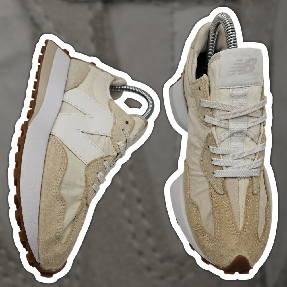 New Balance 327 Sea Salt Moonbeam Beige White Gum Womens 6.5 B Sneaker WS327TD